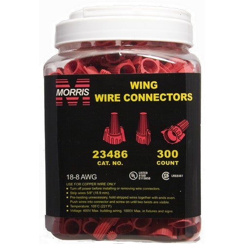 Morris Products 23486 Red Wing Connectors Lg Jar