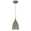 Westinghouse 6105500 One Light Mini Pendant Hammered Matte Grey Finish