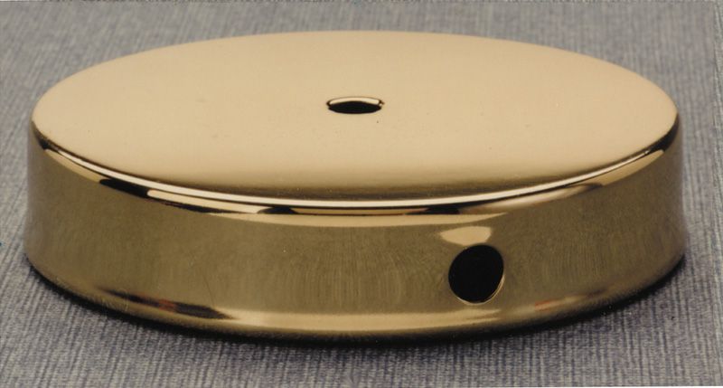 Kirks Lane-61477 - 8" spun solid brass brush brass base