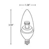 Halco B11/2WW/LED - 2 Watt B11 Decorative Lamp