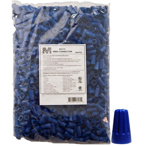 Morris Products 23172 P2 Wire Connector 1000 Bulk (Pack of 1000 ...