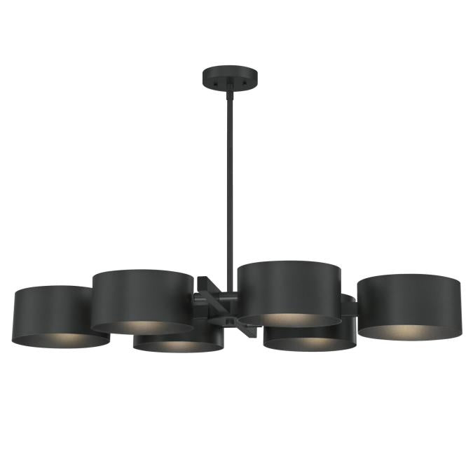 Westinghouse 6368800 Six Light Chandelier - Iron Finish