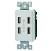 Morris Products 82381 White USB Charging Station 4P