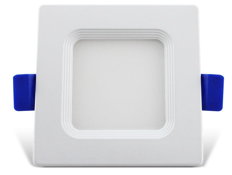 3 Inch Mini Recessed LED Flat Panel Square - 7 Watt - 450 Lumens - 4000K Kelvin - 82 CRI - 50000 Average Rated Hours - Dimmable - LR23698