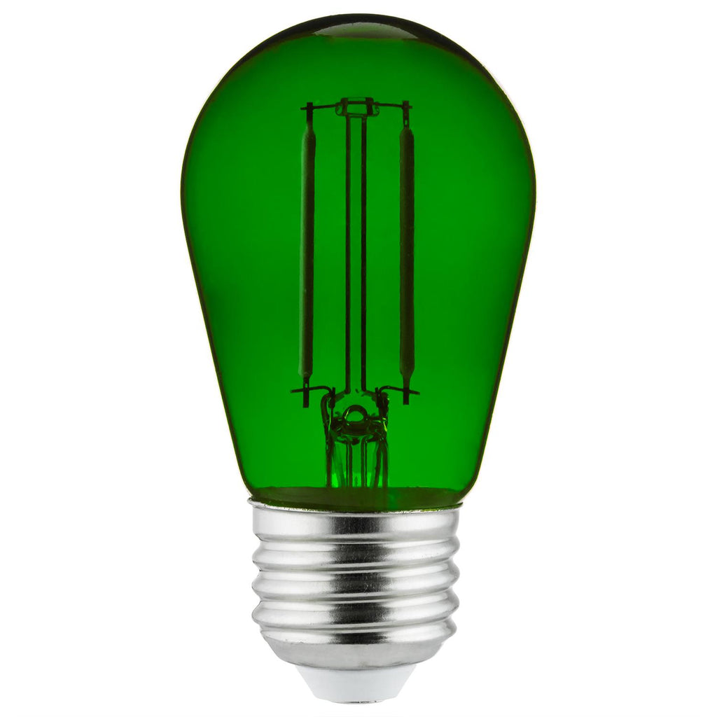LED - Filament Series - 2 Watt -  Lumens  - Green - Green
