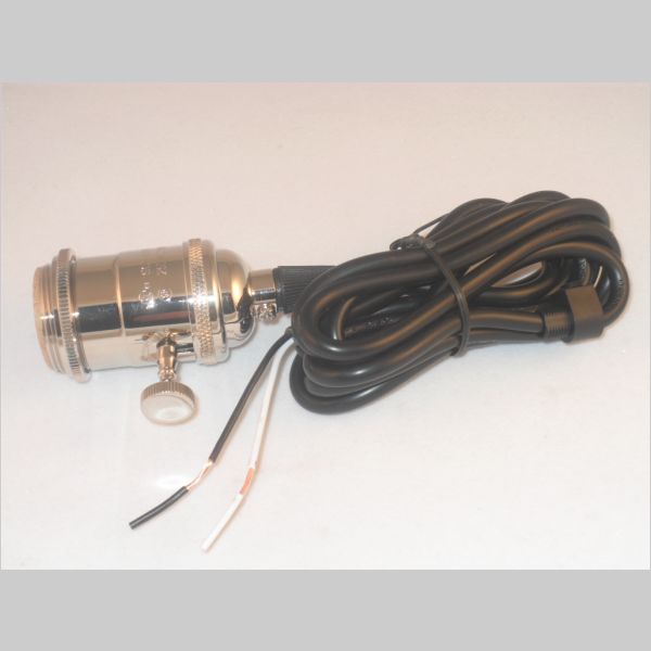 Kirks Lane-30287 - turn on/off pendant kit complete, nickle w/6' svt cord