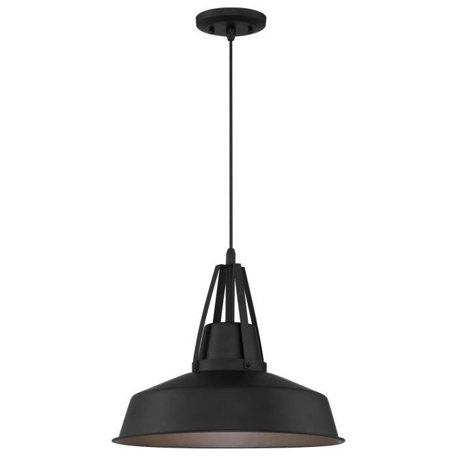Westinghouse 6373300 LED Pendant - 12 Watt Dimmable - Matte Black Finish