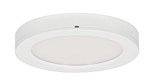 Satco S9364 LED Fixture 7 inch Flush Mount  - 13.5 Watt -  Round -  White Finish
