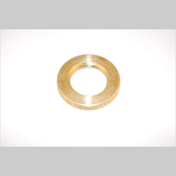 Kirks Lane-67077 - 1" solid br knurled locknut 3/8ip raw