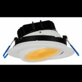 Lotus LED Lights - 3 Inch Eyeball - Round Gimbal LED Downlight - 30 Degree Tilt - 360 Degree Rotation