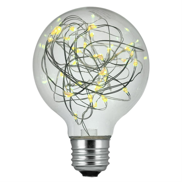 Sunlite  81176-SU - G25/LED/DX/1.5W/27K LED G25 Globe String Decorative Light Bulb, White White