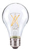 Satco S21712 - 5 Watt LED A19 - Clear Fimament (4 Pack)