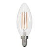 BULBRITE 776855 2.5 Watt B11 Filament - E12 Candelabra Base - 2700 Kelvin Warm White - 250 Lumens - Clear - 120 Volt