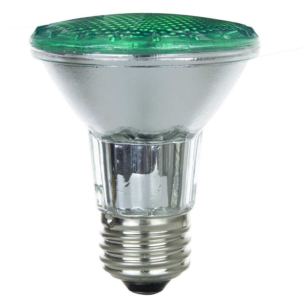 Halogen - Colored PAR20 Reflector - 50 Watt -Green - Green