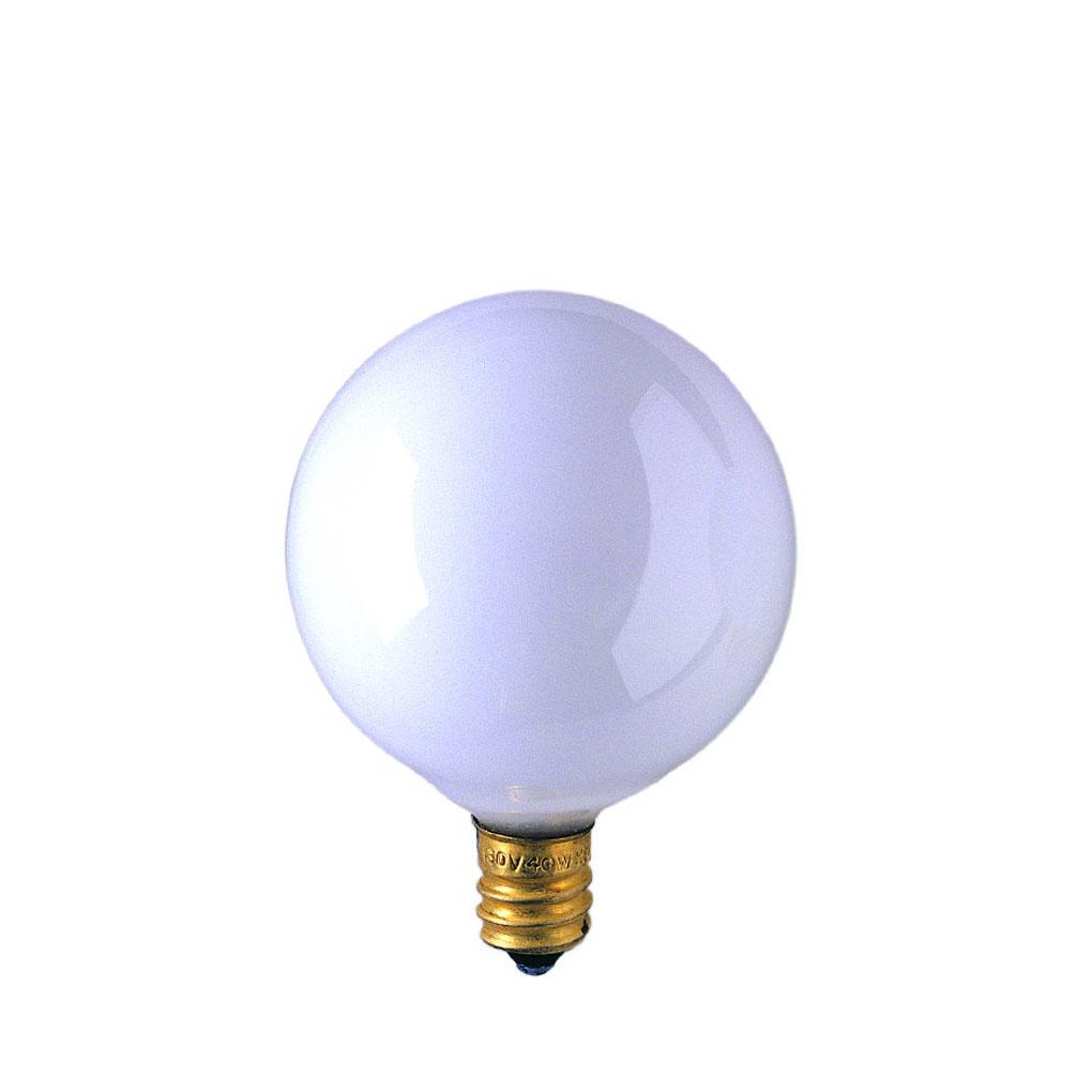Bulbrite 310160 60 Watt G16 Incandescent White 1/2 Globe
