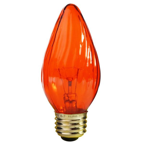 Satco S3366 Incandescent Holiday Light F15 Amber