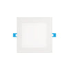 Euri Lighting DLC4SQ-2040E - LED 4" Square Slim Downlight  - Junction Box Base - 9 Watt  - 60 Watt Replacement  - 4000 Kelvin - 600 Lumens  - 120 Volt - Dimmable - Damp Rated