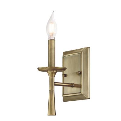 Westinghouse 6574300 One Light Wall Fixture - Antique Brass Finish