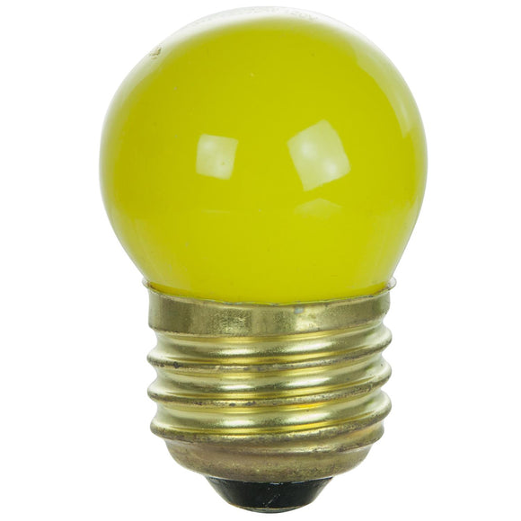 Incandescent - S11 Colored Indicator - 7.5 Watt -Yellow - Yellow