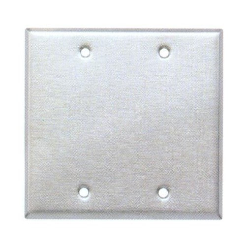 Morris Products 83320 SS 2 Gang Blank Metal