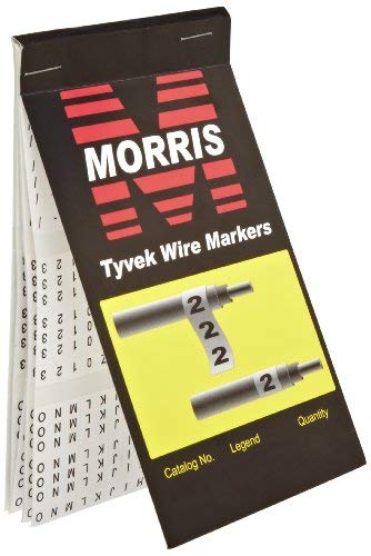 Morris Products 21256 A-Z,0-15,+,-,/ Tyvek Book