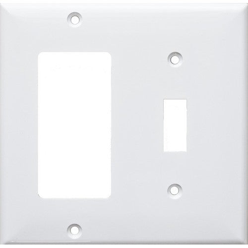 Morris Products 81241 White 2 Gang 1Switch 1GFCI