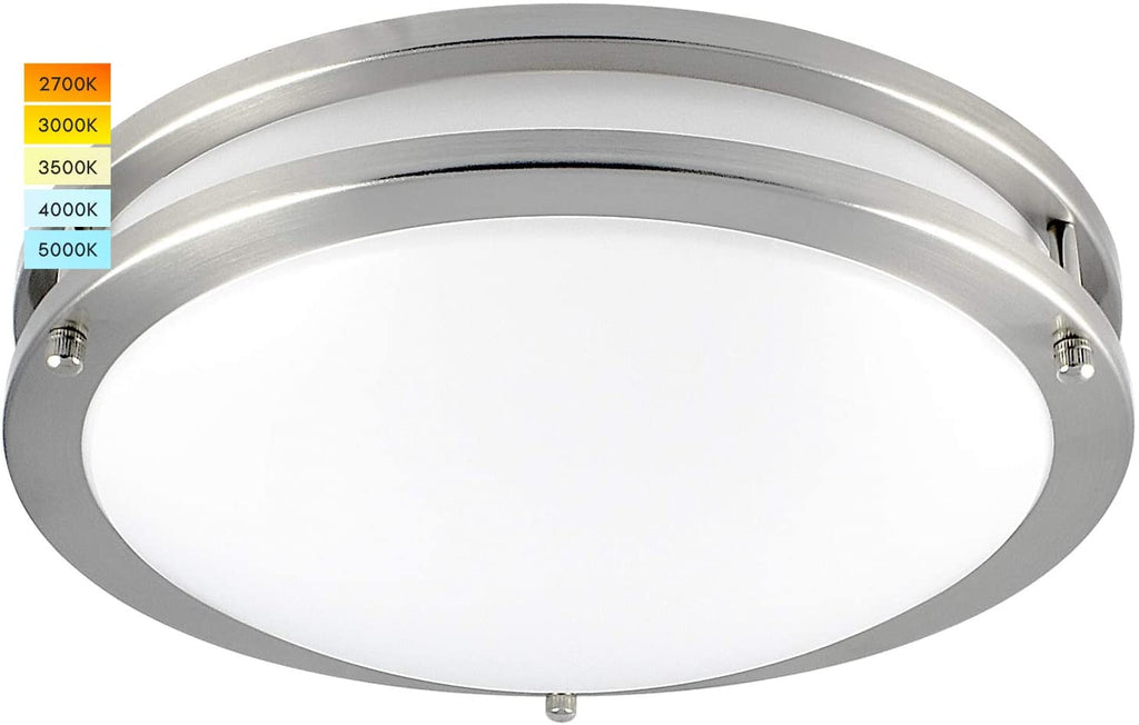 Luxrite LR23281 - LED12"FLUSH/CHROME/5CCT/D