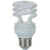 Compact Fluorescent - Super Mini Spiral - 9 Watt - 500 Lumens  - Cool White - 4100 Kelvin