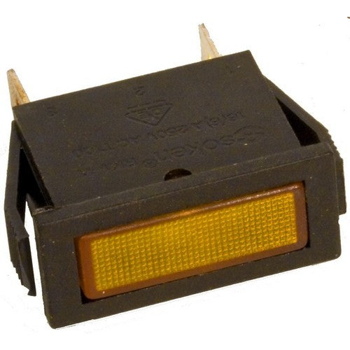 Morris Products 70312 Rectangular Indicator Pilot Lamp Amber 250VAC - A bright, sturdy Incandescent Pilot Lamp that is easy to see.