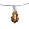 Bulbrite 810158 - 25 ft String Light Kit - 15 Sockets - E12 Base - White Wire with 25 Watt ST15 Amber Finish Lamps - STRING15/E12/WHITE-NOSST15-KT
