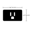 Satco S11270 - Starfish WiFi Smart Plug - Dimmable - 120V - Outlet 15A - Rectangle
