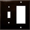 Morris Products 81242 Brown 2 Gang 1Switch 1GFCI