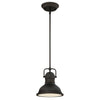 Westinghouse 63082A One Light LED Mini Pendant - Oil Rubbed Bronze Finish with Highlights Prismatic Frosted Acrylic Lens
