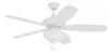 Craftmade CN52W5 - 52 Inch Ceiling Fan w/Blades & LED Light Kit White