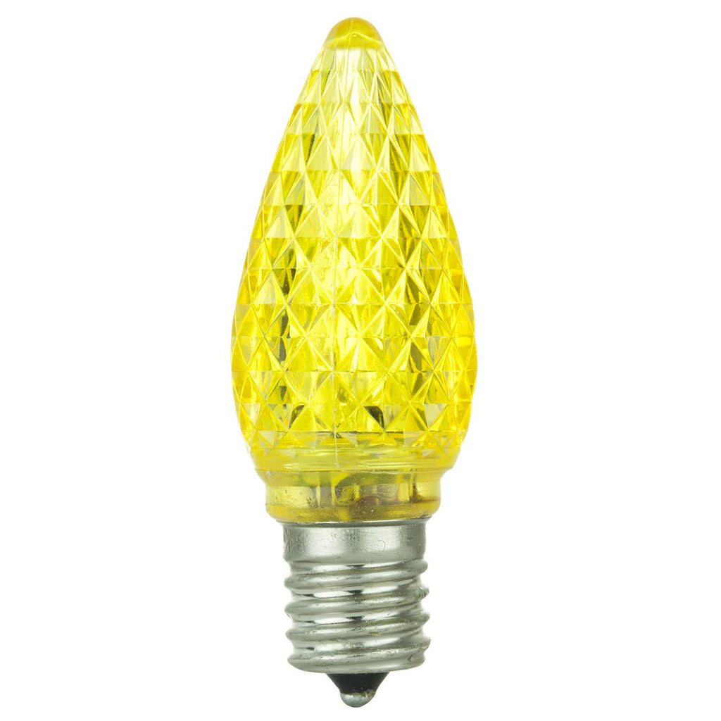 Sunlite 80709-SU L3C9/LED/Y/6PK 3 LED YELLOW E17 BASE 6 Pack