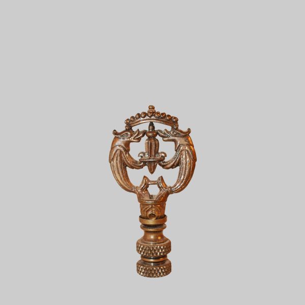 Kirks Lane-69879 - 2 1/2" high antique decorative finial tapped 1/4-27