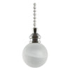 Westinghouse 7712300 Frosted White Alabaster Ball Pull Chain With 12-inch beaded chain