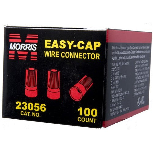 Morris Products 23056 Red Easy Cap Boxed (Pack of 100)