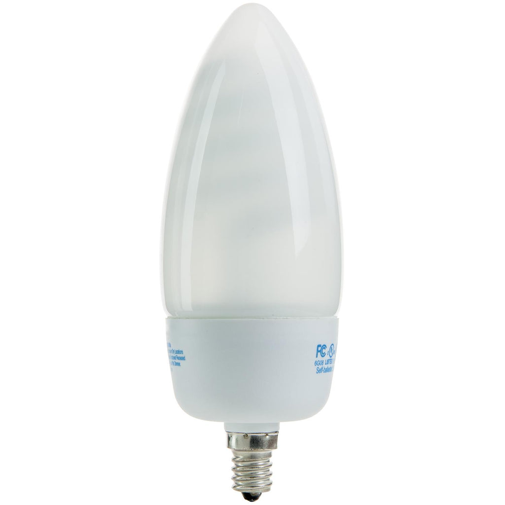 Compact Fluorescent - Chandelier - 14 Watt - 620 Lumens  - Warm White - 2700 Kelvin