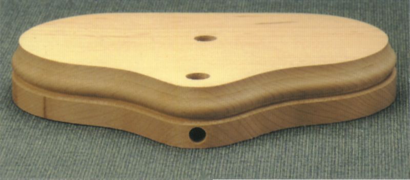 Kirks Lane-65570 - 7" x 9" oval figurine wood base