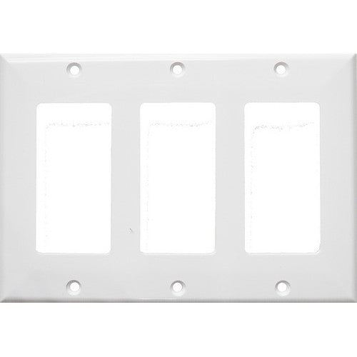 Morris Products 81776 WH Mid 3G Decor/GFCI Wallplate