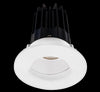 Lotus LED 2 Inch Round Recessed LED 15 Watt High Output Designer Series - 2700 Kelvin - White Reflector - Wall Wash Trim