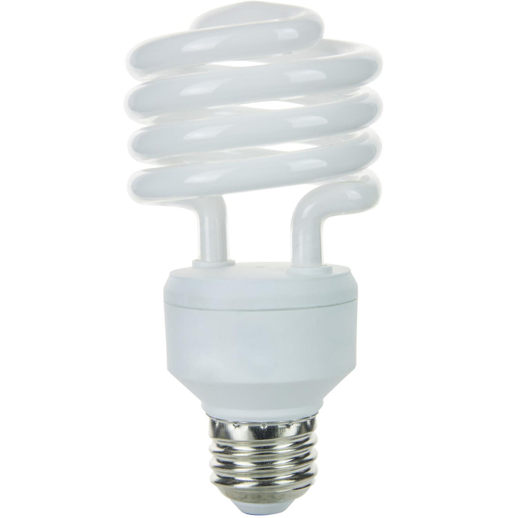 Compact Fluorescent - Super Mini Spiral - 23 Watt - 1600 Lumens  - Super White - 5000 Kelvin