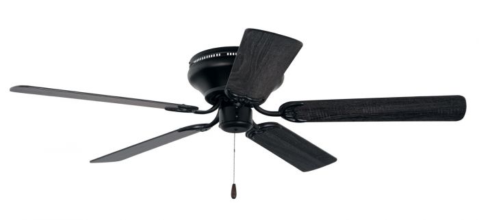 Craftmade PFC52FB - 52 Inch Hugger Ceiling Fan, Blades Options Flat Black