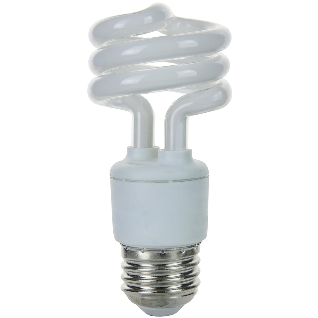 Compact Fluorescent - Super Mini Spiral - 11 Watt - 600 Lumens  - Daylight - 6500 Kelvin