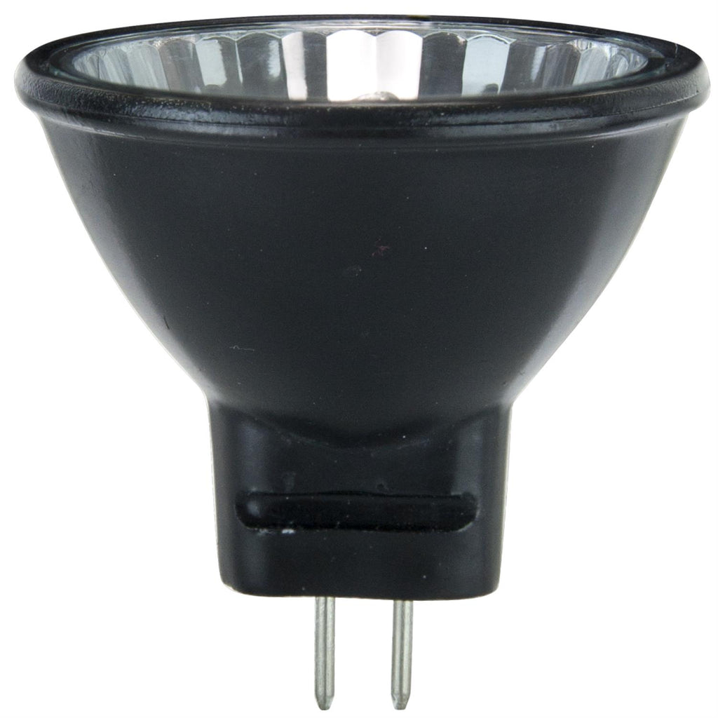 Halogen - Black Back MR11 Mini Reflector - 20 Watt -Bright White - 3200 Kelvin