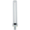 Plug-In - PL 2-PIN Single U-Shaped Twin Tube - 13 Watt - 720 Lumens  - Super White - 5000 Kelvin