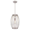 Westinghouse 6372800 One Light Pendant - Brushed Nickel Finish