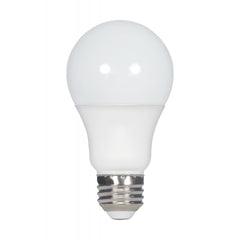 Satco S28557 A19 LED Bulb, 5.5 Watt, 2700 Kelvin, Frosted White - Pack of 4