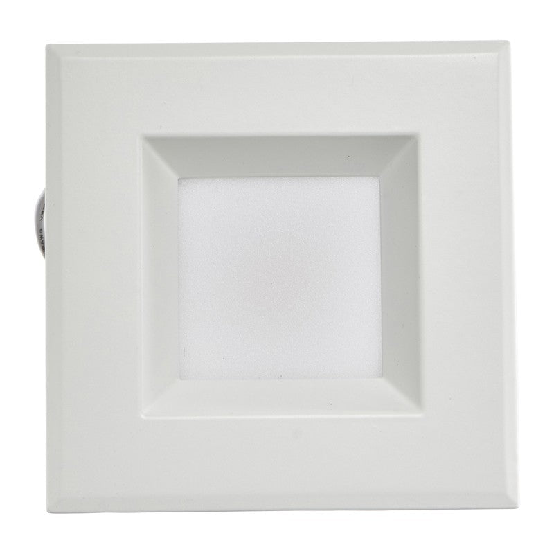4 Inch LED Retrofit - Square - Smooth Trim - 010 Watt - 1100 Lumens - 3000K Kelvin - 80 CRI - 50000 - Dimmable - LR23007